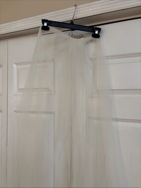 Sheer Ivory Bridal Veil - Lightweight Tulle